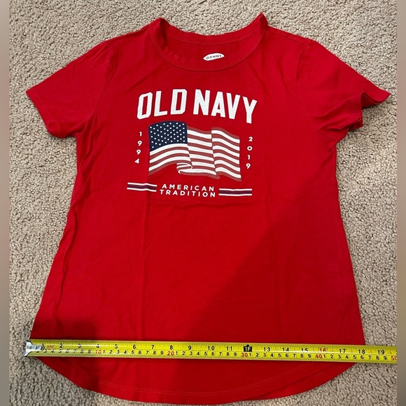 Women's OLD NAVY Everywear 4th of July Robbie Red T-shirt - Picture 5 of 10